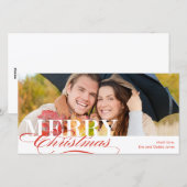 Joyeux Carte photo de Noël (Devant / Derrière)