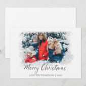Joyeux Carte photo de Noël (Devant / Derrière)
