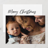 Joyeux Carte photo de Noël (Devant / Derrière)