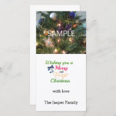 Joyeux Carte photo de Noël (Devant / Derrière)