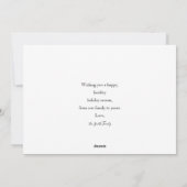 Joyeux Carte photo de Noël (Dos)