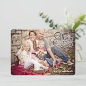 Joyeux Carte photo de Noël (Debout devant)