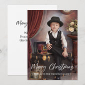 Joyeux Carte photo de Noël (Devant / Derrière)