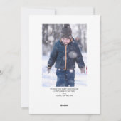 Joyeux Carte photo de Noël avec couronne de Noël (Dos)