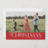 Joyeux Carte photo de Noël en or (Devant)