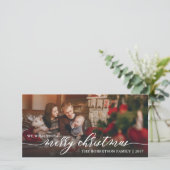 Joyeux Carte photo de Noël, Joyeuses fêtes (Debout devant)