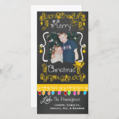 Joyeux Carte photo de Noël Joyeux (Devant / Derrière)