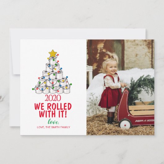 Joyeux Carte photo de Noël Nous avons roulé avec (Devant)