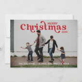 Joyeux Carte photo de Noël - Rouge (Devant)