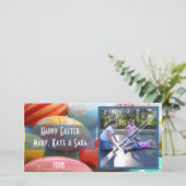 Joyeux Carte photo de Pâques (Debout devant)