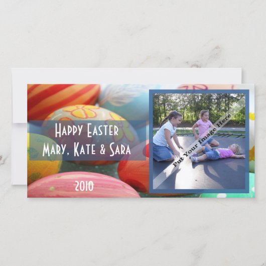 Joyeux Carte photo de Pâques (Devant)