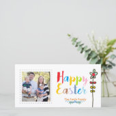 Joyeux Carte photo de Pâques (Debout devant)