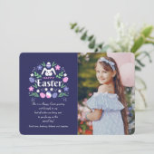 Joyeux Carte photo de Pâques (Debout devant)