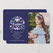 Joyeux Carte photo de Pâques (Devant / Derrière)