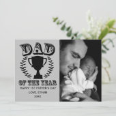 Joyeux Carte photo de première Fête des pères (Debout devant)