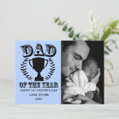 Joyeux Carte photo de première Fête des pères (Debout devant)