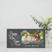 Joyeux Carte photo de style de tableau de bord du (Debout devant)