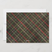 Joyeux Carte photo de tatan de Noël Gold Script (Dos)