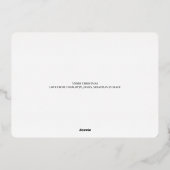 Joyeux Carte photo de typographie de Noël (Verso)