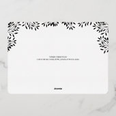 Joyeux Carte photo de typographie de Noël (Verso)