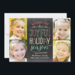 Joyeux Carte photo de vacances<br><div class="desc">Célébrez la saison avec cette carte de vacances moderne et élégante de Berry Berry Sweet. Visitez WWW.BERRYBERRYSWEET.COM pour plus de détails sur nos collections de vacances.</div>
