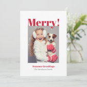 Joyeux Carte photo de vacances (Debout devant)