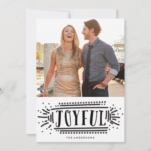 Joyeux ! | Carte photo de vacances (Devant)
