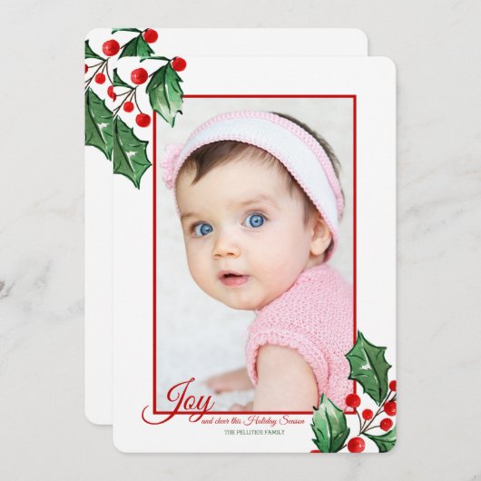 Joyeux Carte photo de vacances (Devant / Derrière)