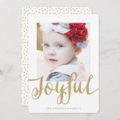 Joyeux | Carte photo de vacances (Devant / Derrière)