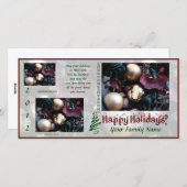 Joyeux Carte photo de vacances (3) - Utiliser vos (Devant / Derrière)