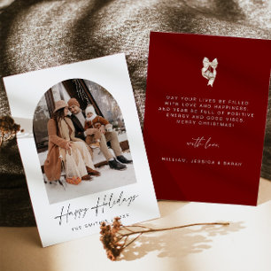 Joyeux Carte photo de vacances   Carte de Noël