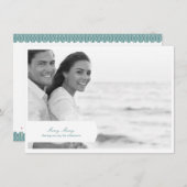 Joyeux Carte photo de vacances classique (Devant / Derrière)