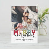 Joyeux Carte photo de vacances coloré (Debout devant)