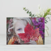 Joyeux Carte photo de vacances Glow (Debout devant)