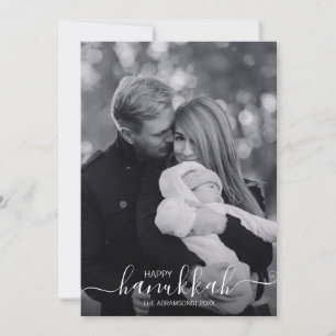 Joyeux Carte photo de vacances Hanoukka