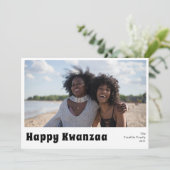 Joyeux Carte photo de vacances Kwanzaa (Debout devant)