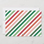 Joyeux Carte photo de vacances moderne coloré (Dos)