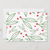 Joyeux Carte photo de vacances Script (Dos)