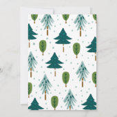 Joyeux Carte photo de voeux de vacances avec arbre (Dos)