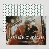 Joyeux Carte photo du Nouvel An (Devant / Derrière)