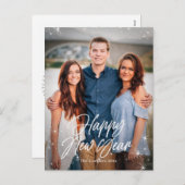 Joyeux Carte photo du Nouvel An (Devant / Derrière)