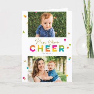 Joyeux Carte photo du Nouvel An coloré