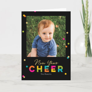Joyeux Carte photo du Nouvel An coloré