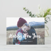 Joyeux carte photo du Nouvel An moderne (Debout devant)