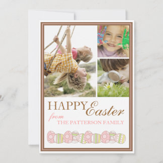 Joyeux Carte photo du printemps de Pâques