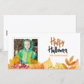 Joyeux Carte photo Halloween (Devant / Derrière)