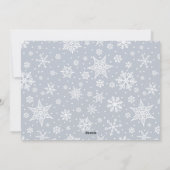 Joyeux Carte photo Hanoukka Snowflake | Black (Dos)