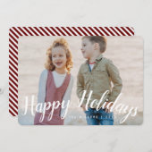 Joyeux Carte photo, horizontal (Devant / Derrière)