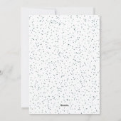 Joyeux Carte photo religieux Winter Navy bleu (Dos)