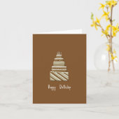 Joyeux Carte pour notes d'anniversaire (Fleur jaune)